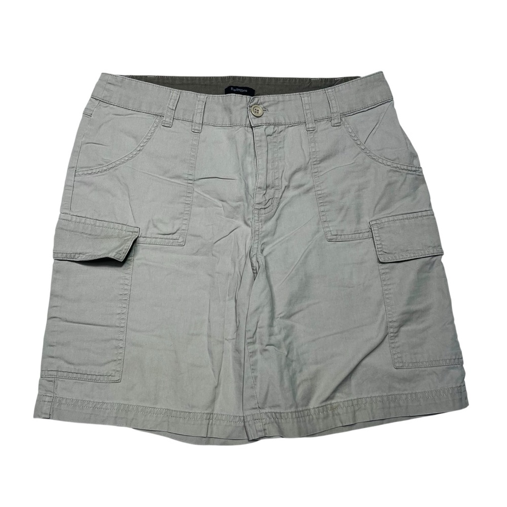 Reitmans Light Gray Tan‎ Cotton 8” Cargo Shorts